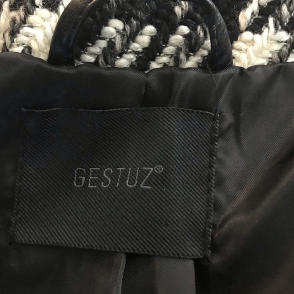 Gestuz x Intermix white black studded crop jacket - Picture 3 of 8